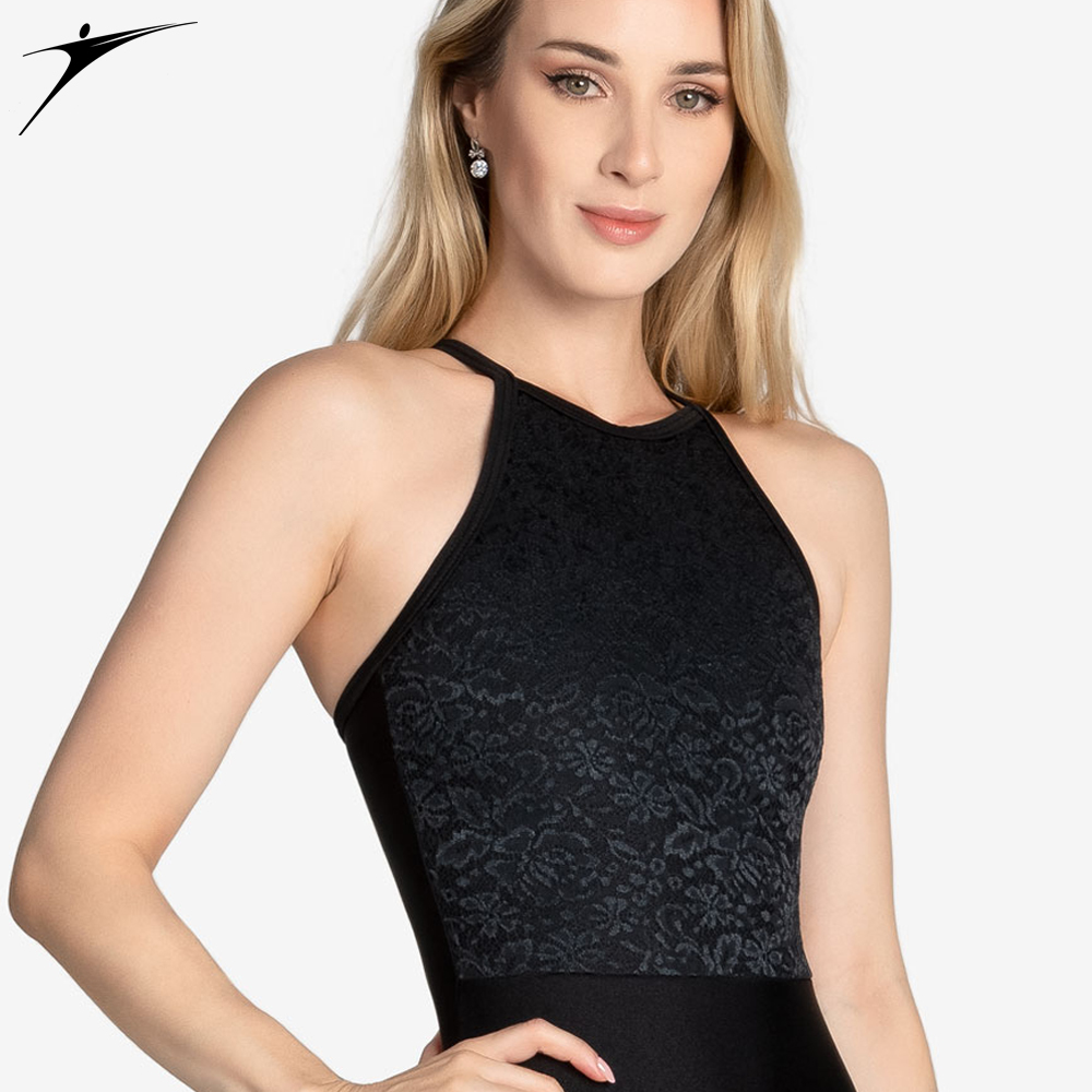Maillot com renda floral no busto