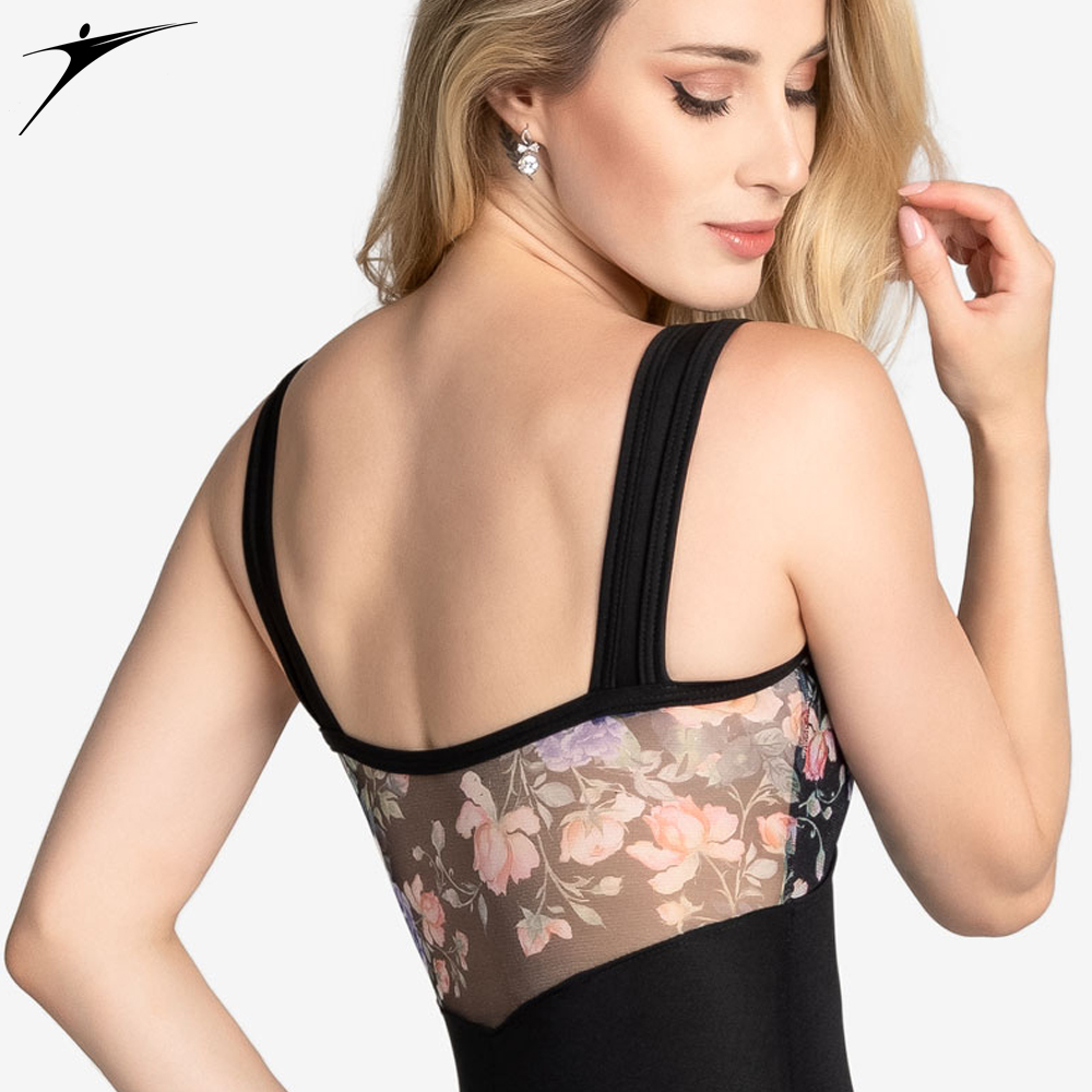 Maillot com tule floral no busto