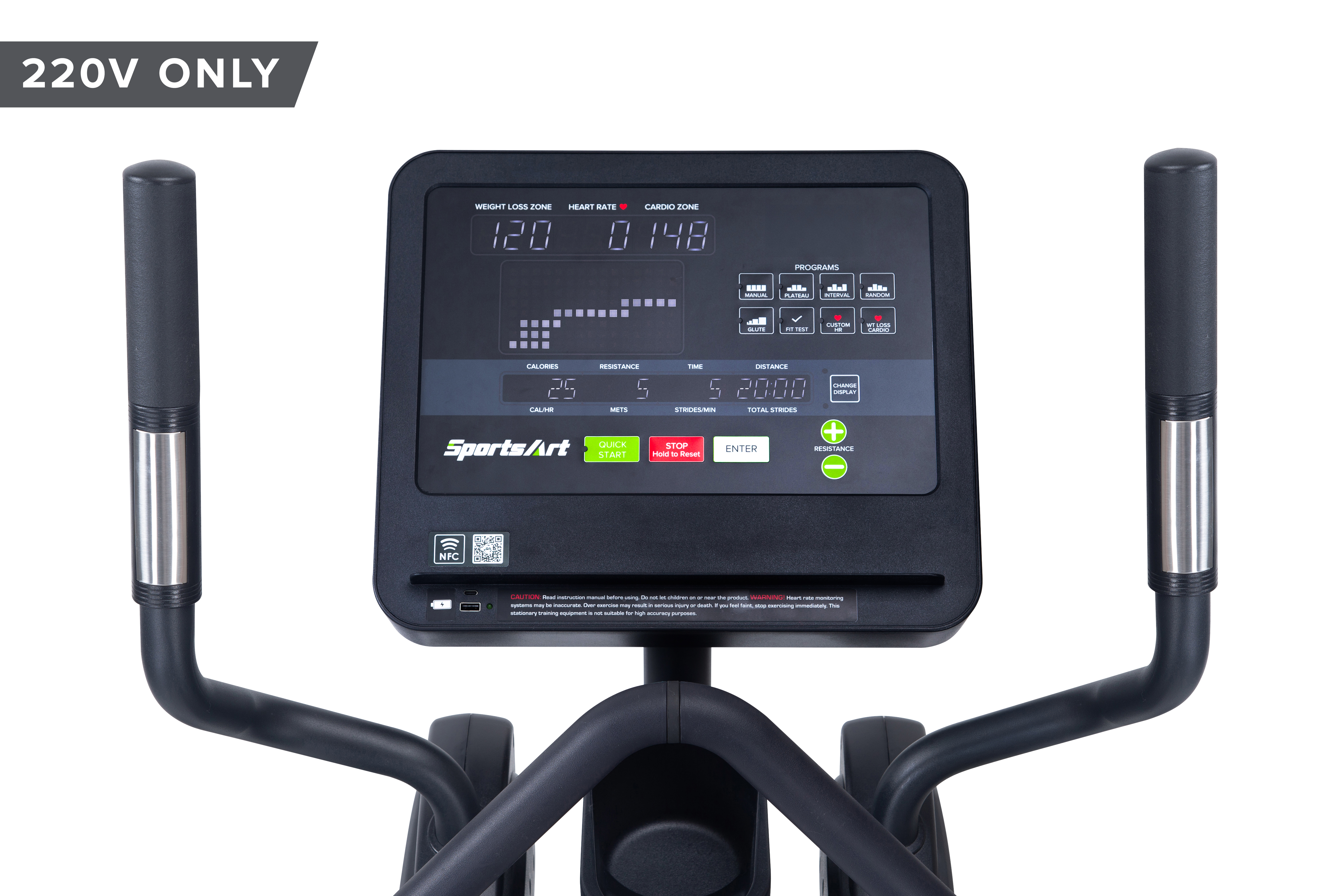 Bicicleta Elíptica E865 - Autoalimentada