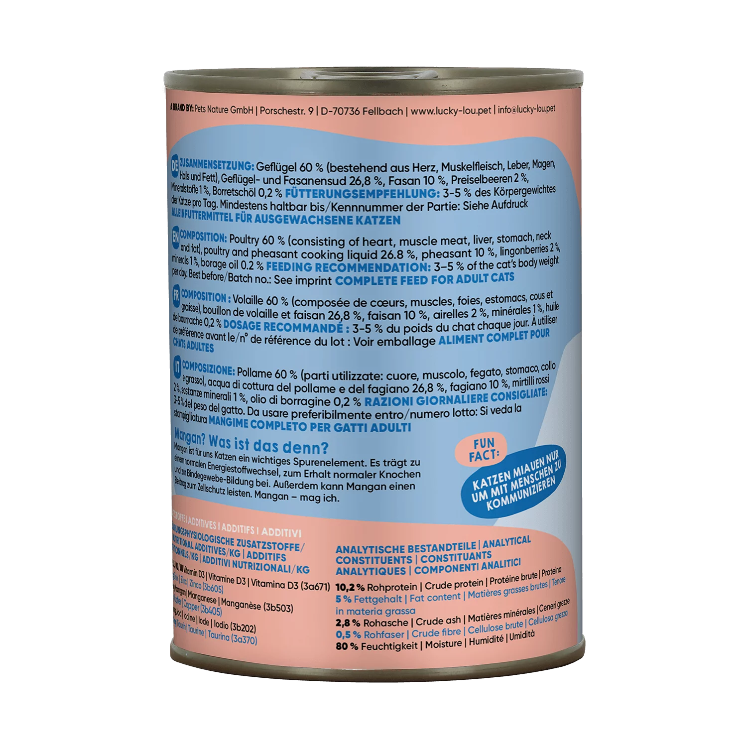 Lucky Lou® Lifestage Adult Volaille & Faisan 400g