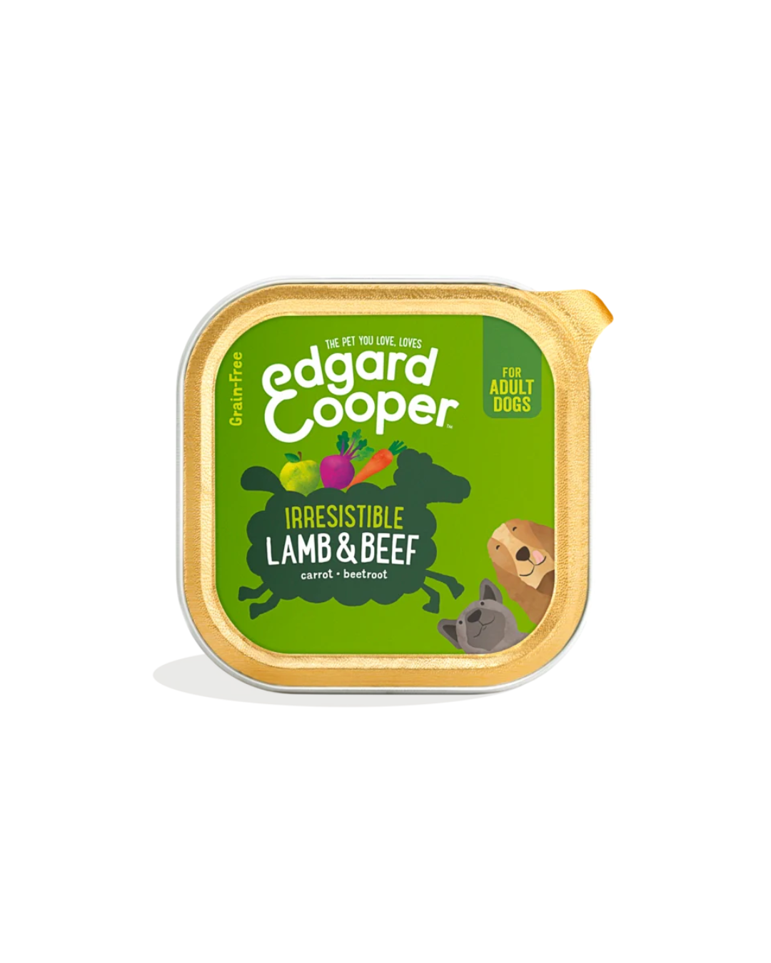 Pâtée à l’Agneau et au Bœuf – Aliment Humide – Edgard Cooper