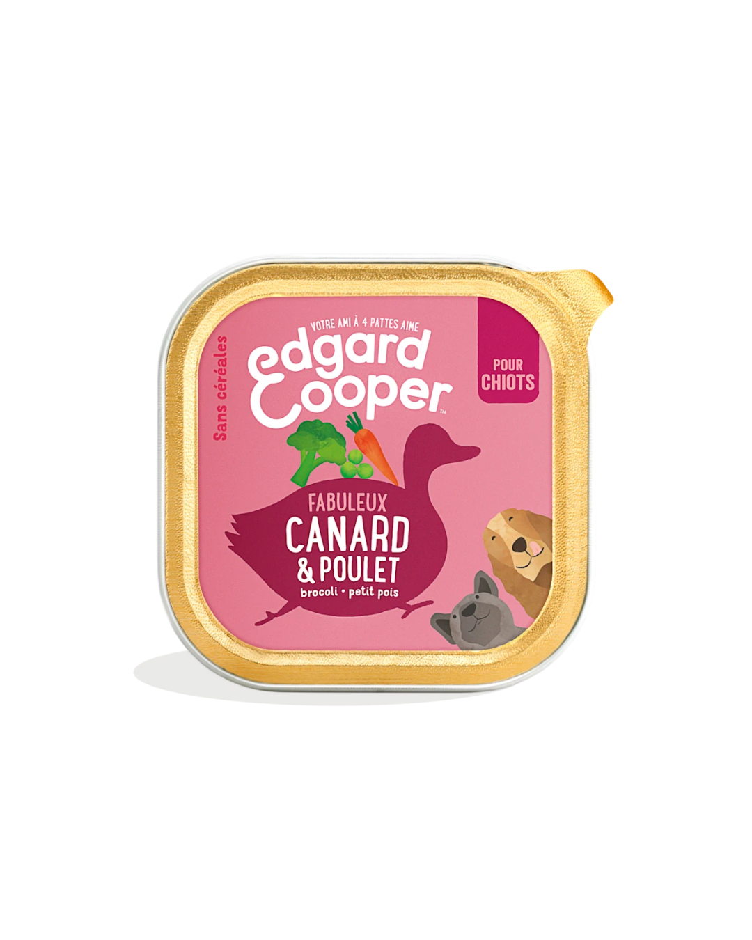 Pâtée Canard et Poulet – Aliment Humide pour Chiens – Edgard Cooper