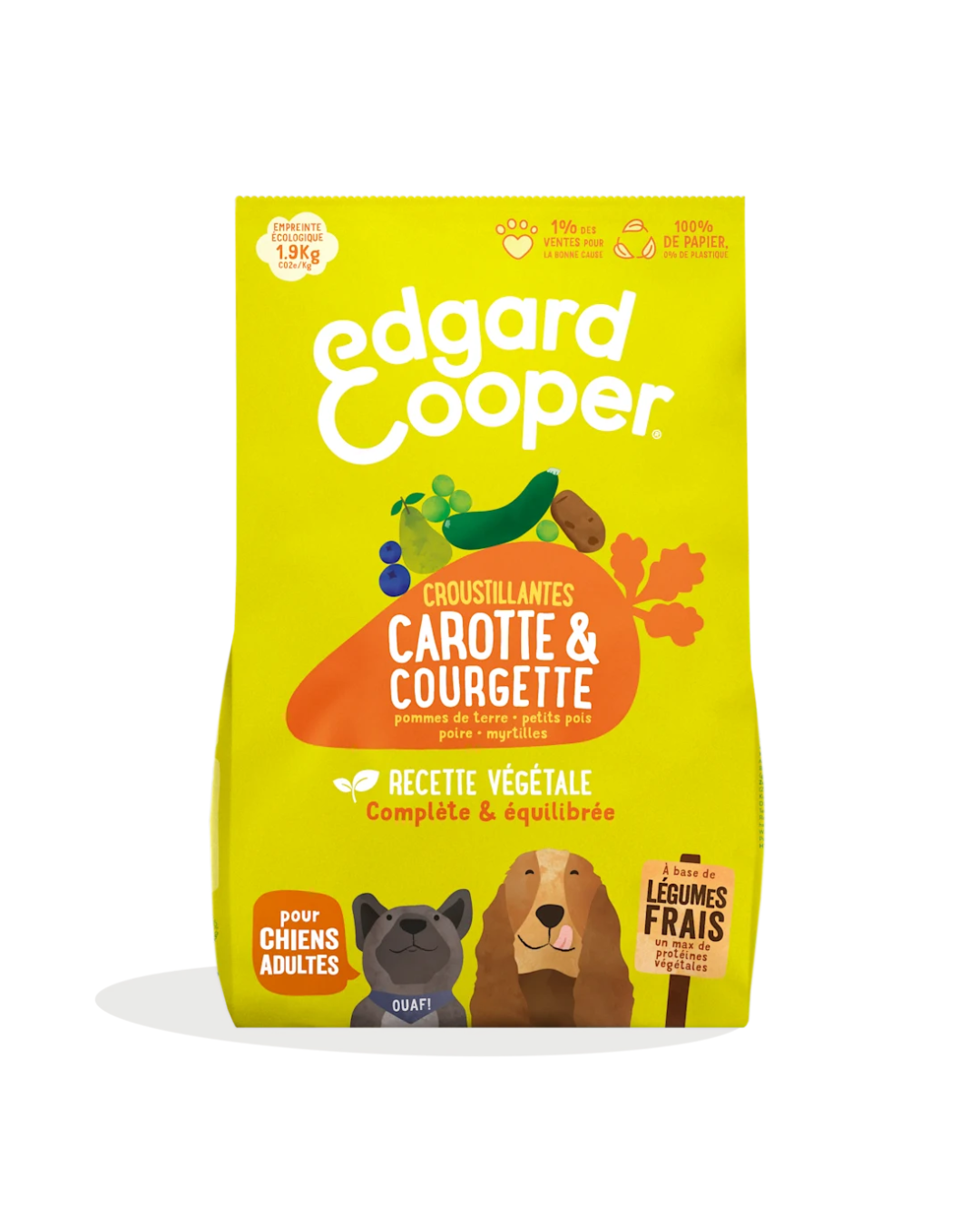 Carotte et Courgette Croquantes – Aliment Sec pour Chiens – Edgard Cooper