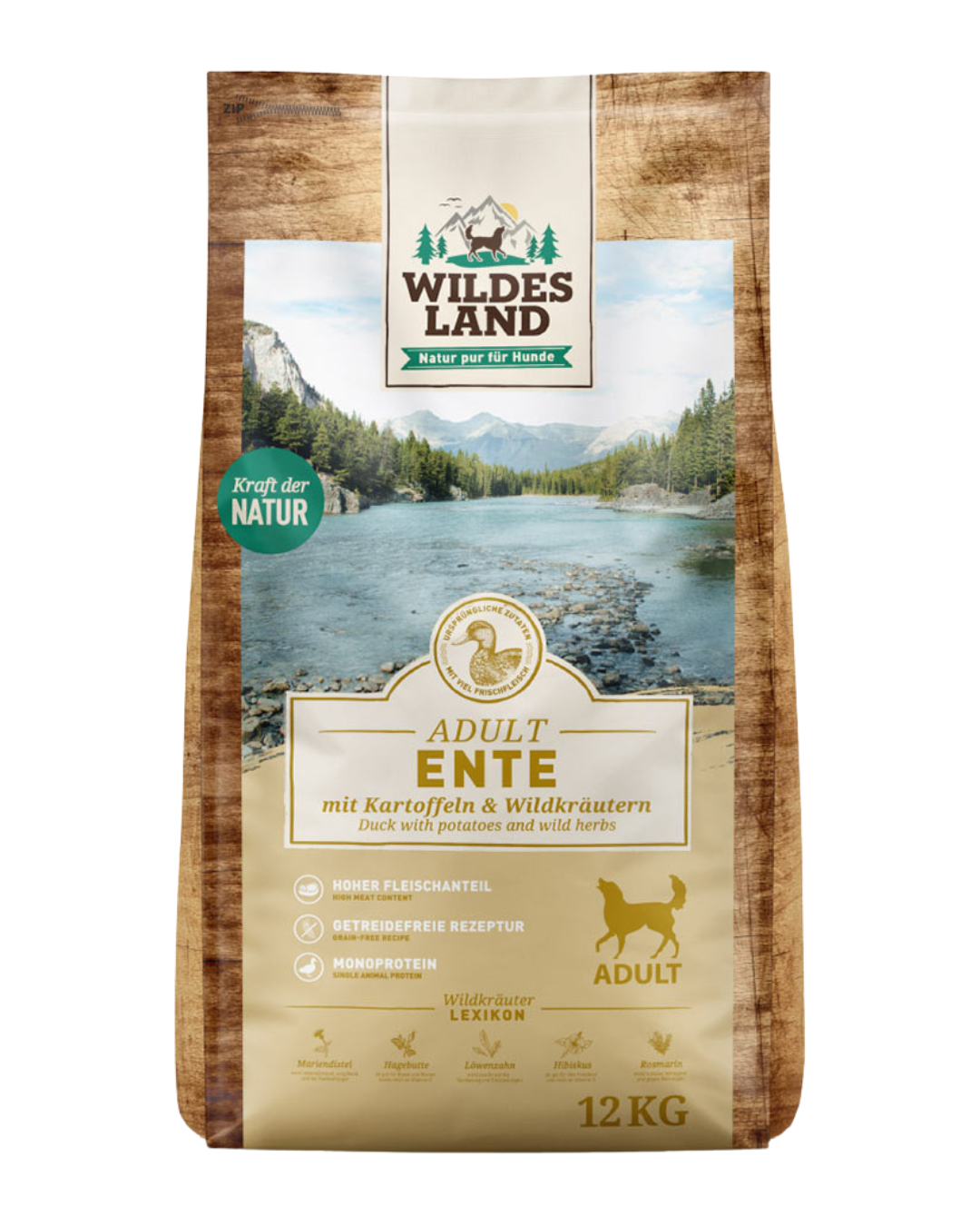 Wildes Land – Croquettes – Adult Canard 12 kg