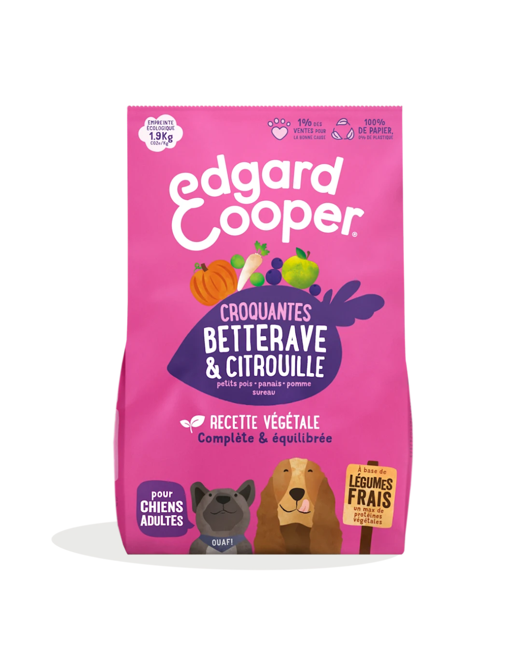 Betterave Croquante et Potiron – Aliment Sec pour Chiens – Edgard Cooper