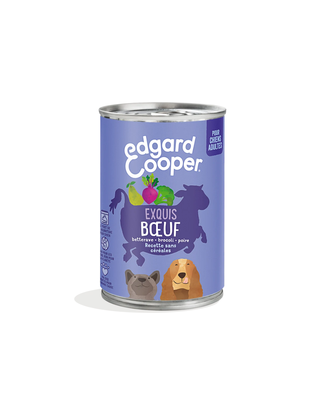Bœuf – Aliment Humide pour Chiens 6 x 400 g – Edgard Cooper