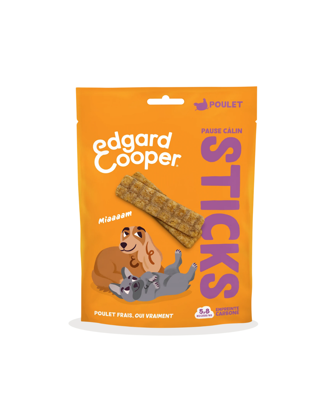 Bâtonnets au Poulet – Friandise pour Chiens 75g – Edgard Cooper