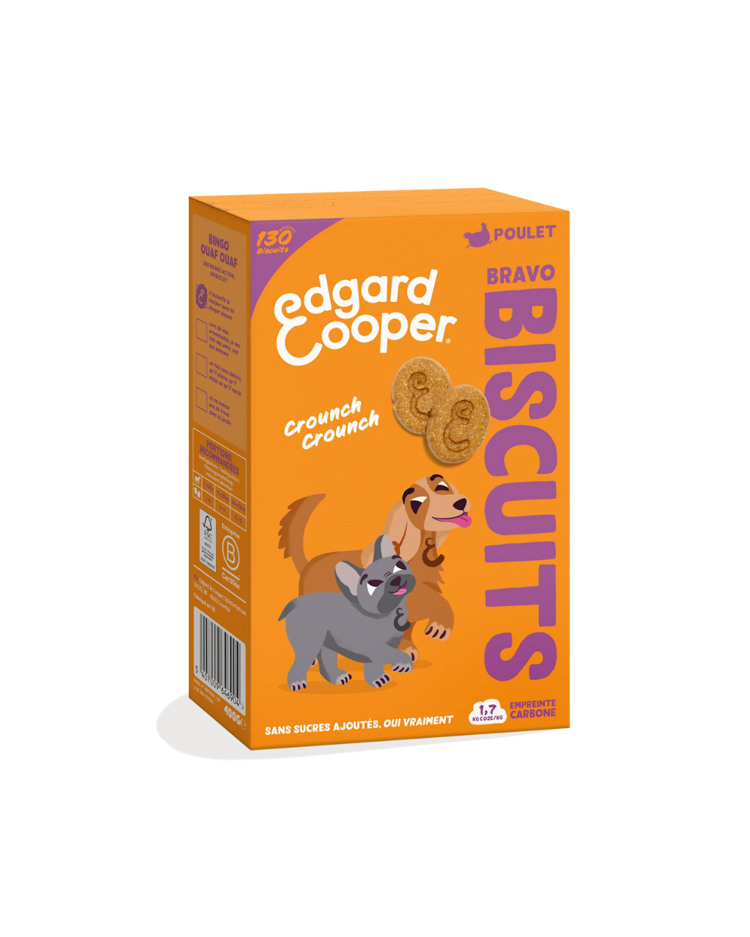 Biscuits au Poulet – Friandise pour Chiens 400g – Edgard Cooper