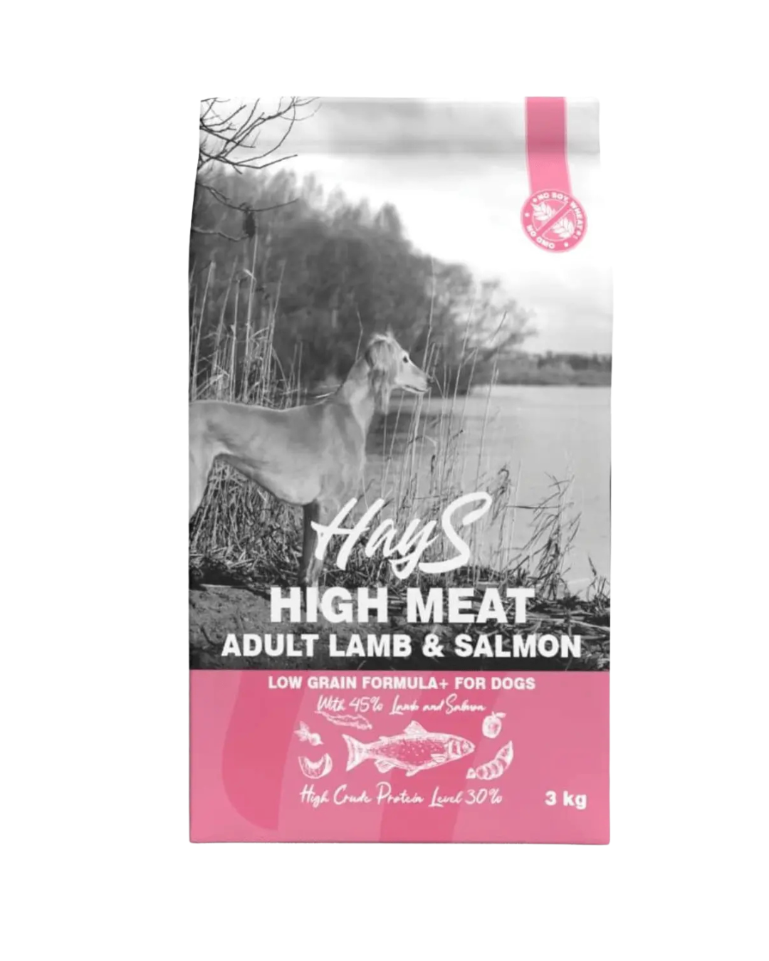 Croquettes Sèches Hays High Meat Agneau & Saumon – Adultes