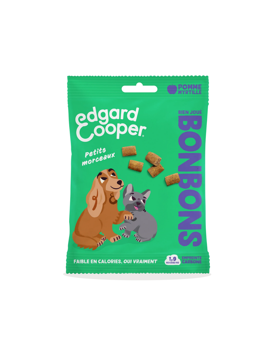 Friandise Pomme et Myrtille – Friandise pour Chiens 50g – Edgard Cooper