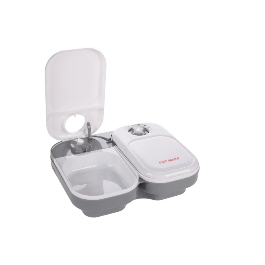  Distributeur de Nourriture Cat Mate Gris - Flamingo