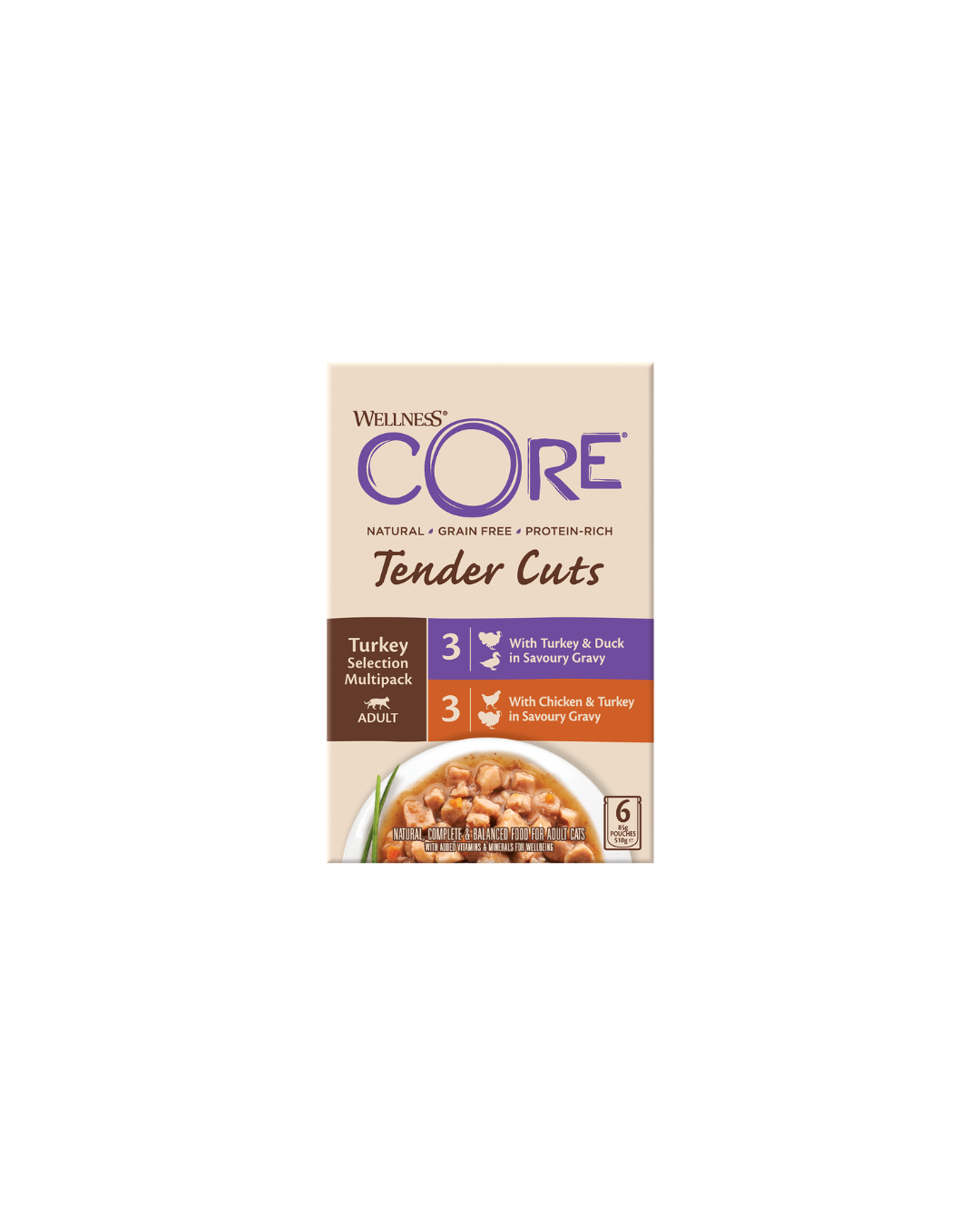 Wellness Core Tender Cuts – Multipack de nourriture humide pour chats