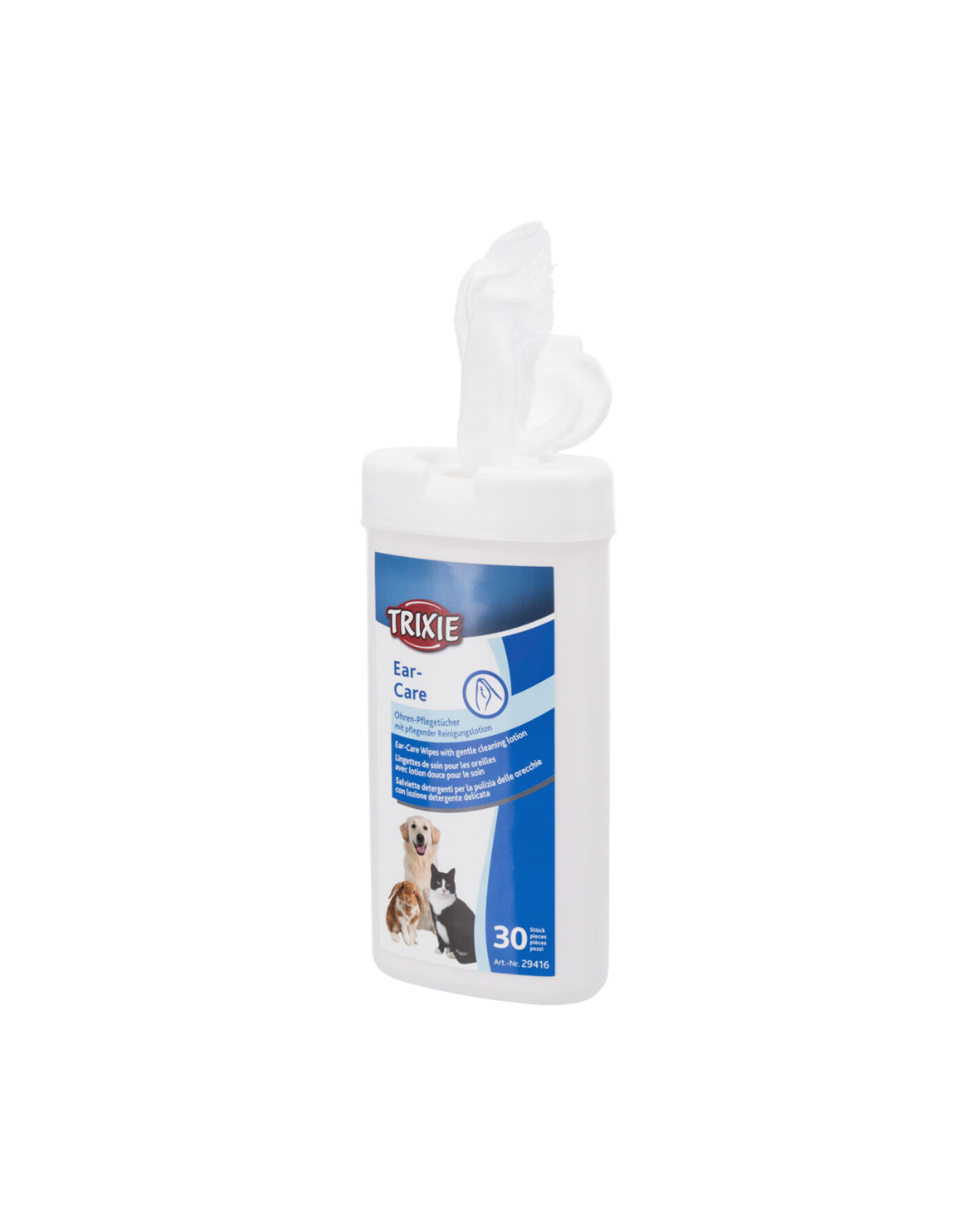 Lingettes humides pour le soin des oreilles- Trixie