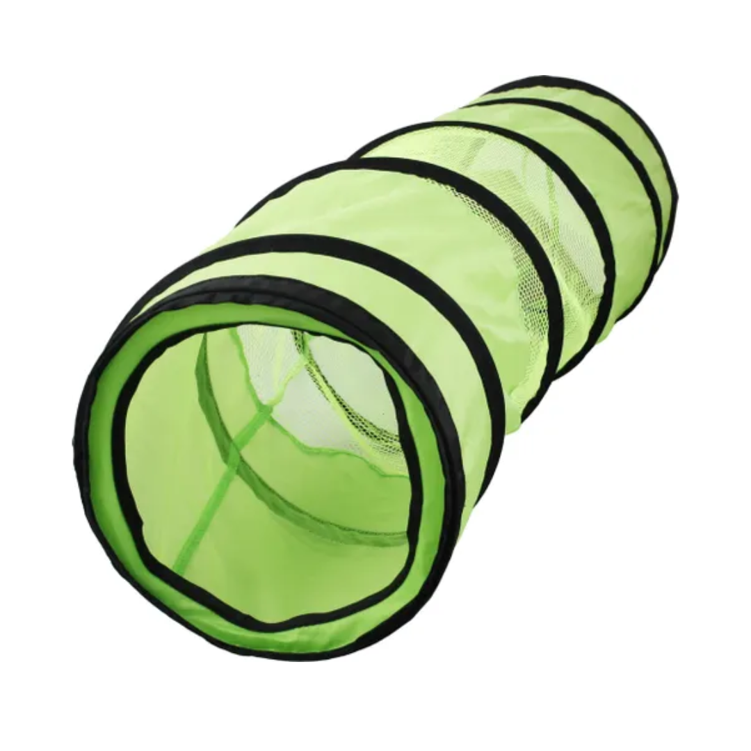 Jouet Ivan Tunnel Fluo Vert pour Chats