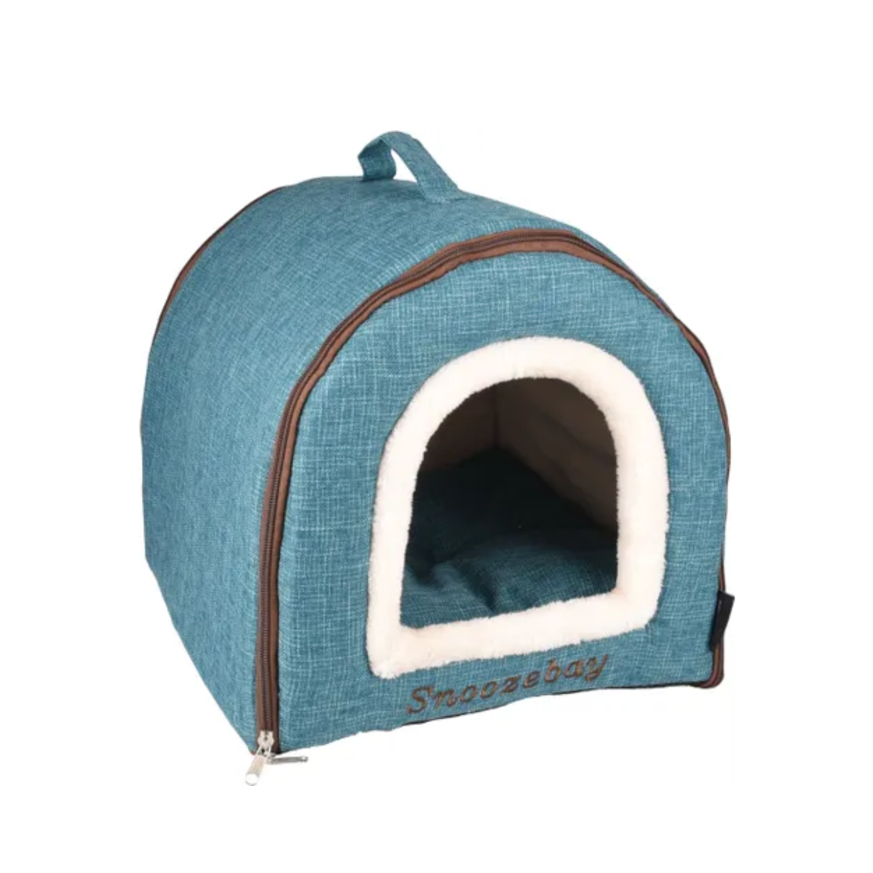 Espace de Sommeil SnoozeBay Ovale Bleu & Crème & Marron - Flamingo