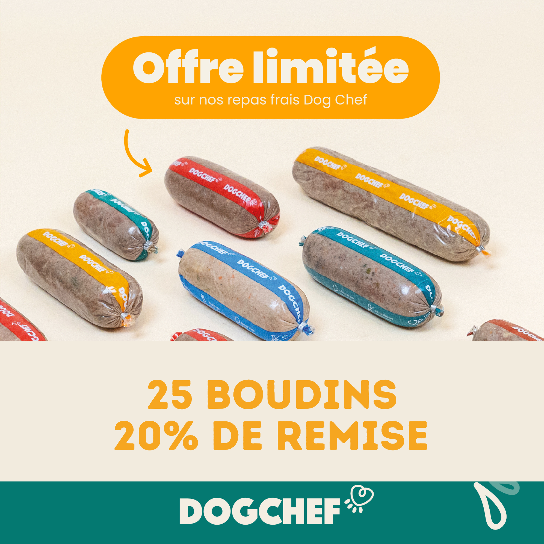 PROMO 25 unité - 20% de remise - DOGCHEF