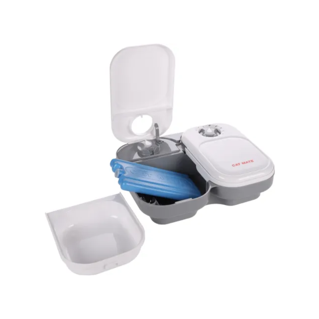  Distributeur de Nourriture Cat Mate Gris - Flamingo