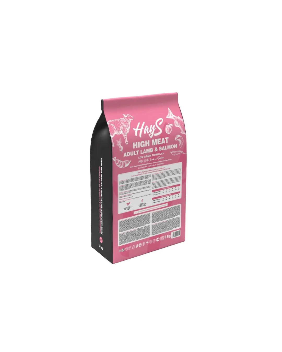 Croquettes Sèches Hays High Meat Agneau & Saumon – Adultes