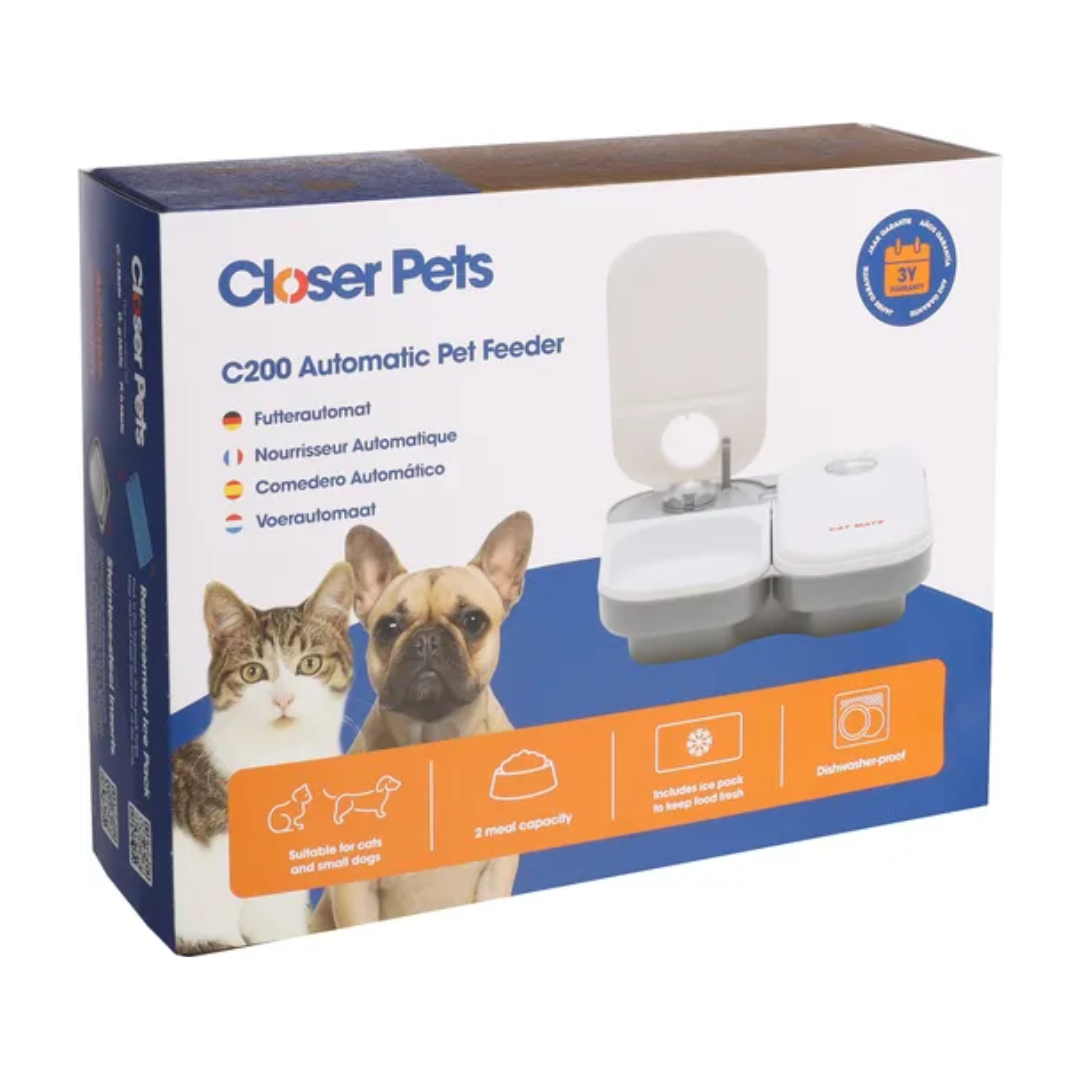  Distributeur de Nourriture Cat Mate Gris - Flamingo