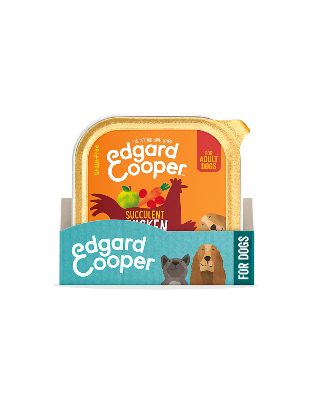 Poulet et Dinde – Aliment Humide pour Chiens 6 x 400 g – Edgard Cooper