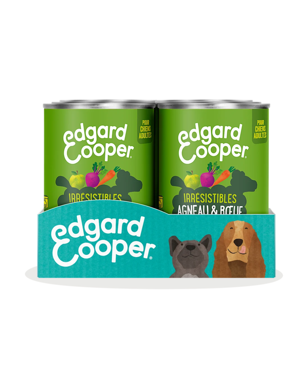 Agneau et Bœuf – Aliment Humide pour Chiens – Edgard Cooper