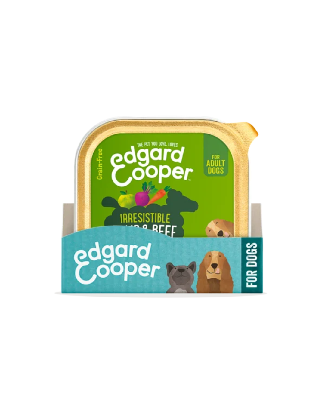 Pâtée à l’Agneau et au Bœuf – Aliment Humide – Edgard Cooper