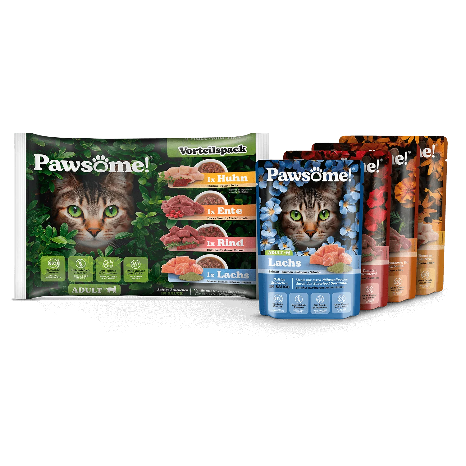  Adult 85g 4er Mixpack - Pawsome!®
