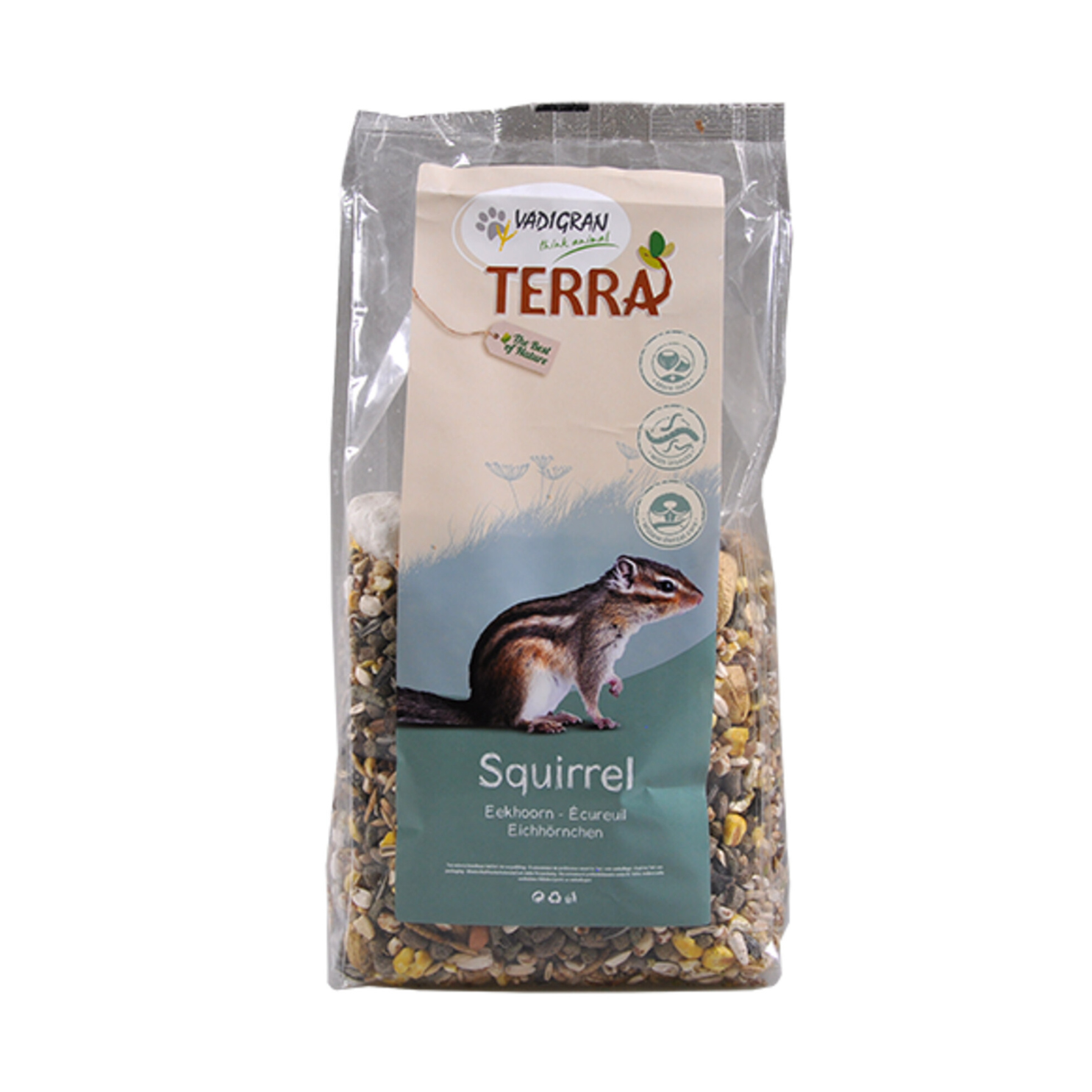 TERRA Écureuil 1,25 kg – Aliment Complet pour Écureuil