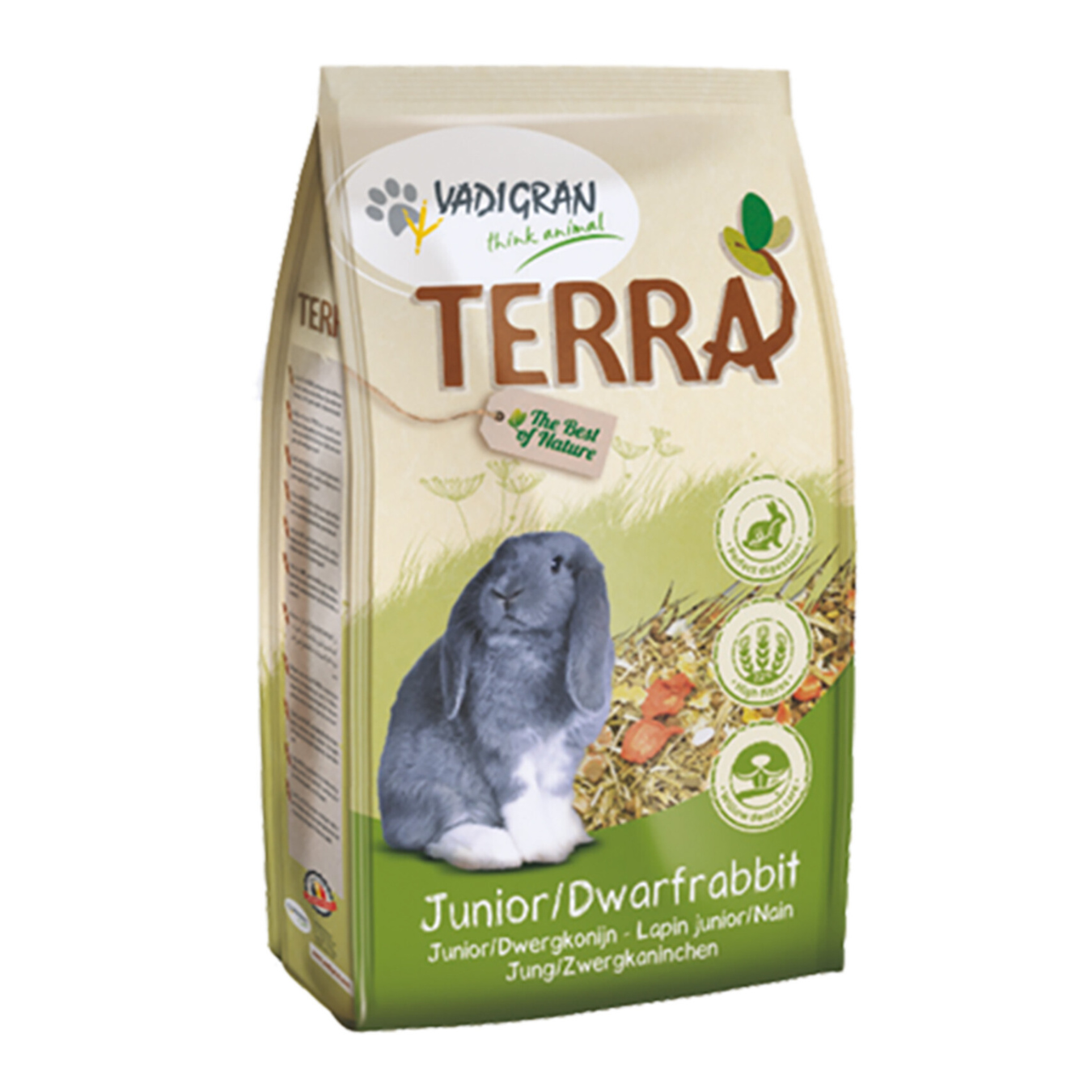 TERRA Junior & Lapin Nain – Aliment Complet pour Jeunes Lapins et Races Naines