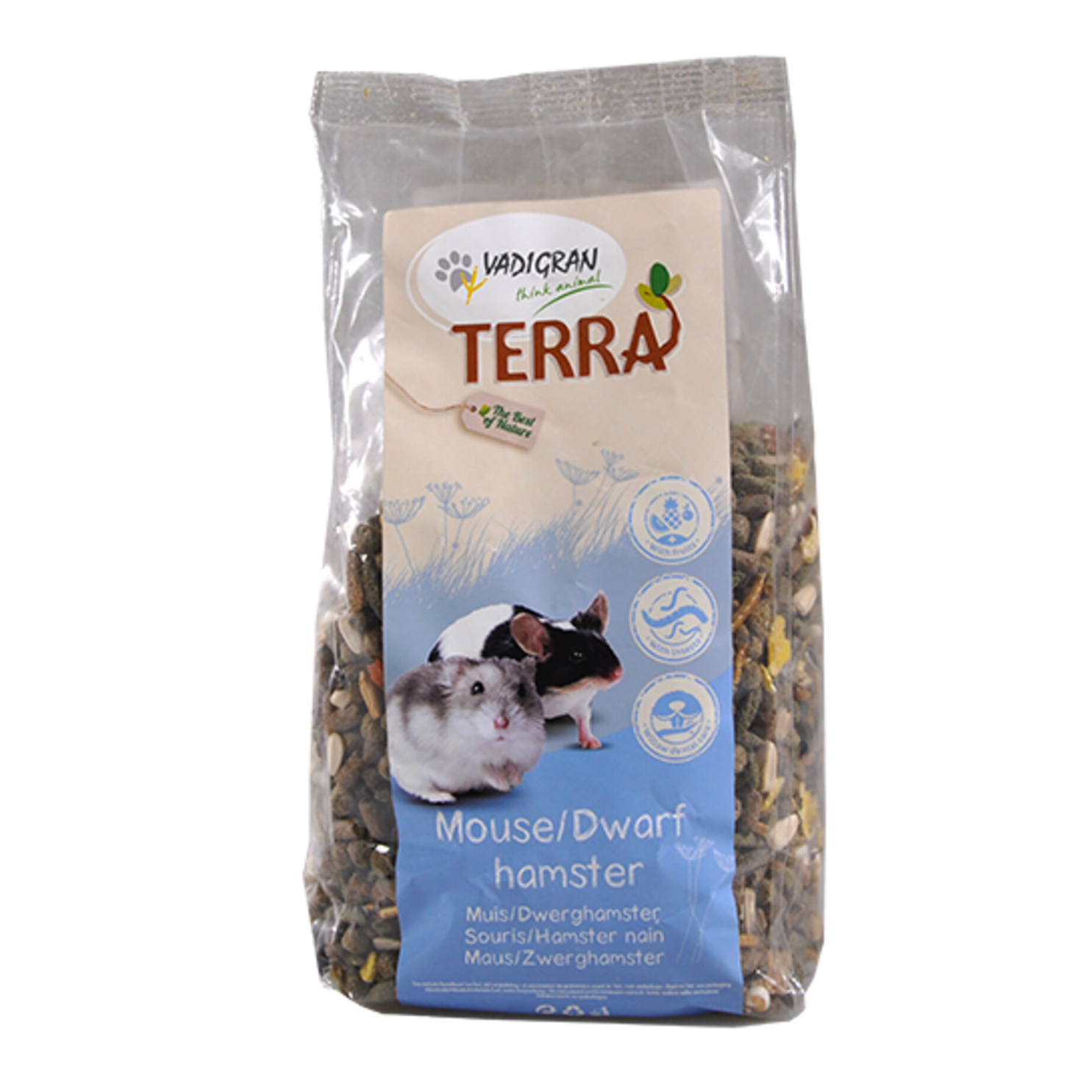 TERRA Souris & Hamster Nain 700 g – Aliment Complet pour Souris et Hamsters Nains