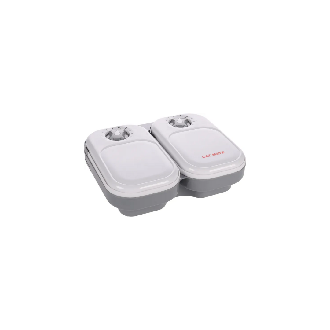  Distributeur de Nourriture Cat Mate Gris - Flamingo