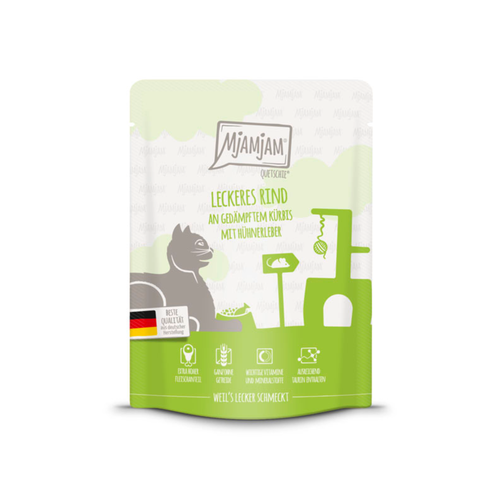 MjAMjAM – Délicieux bœuf à la courge vapeur et foie de poulet 300g