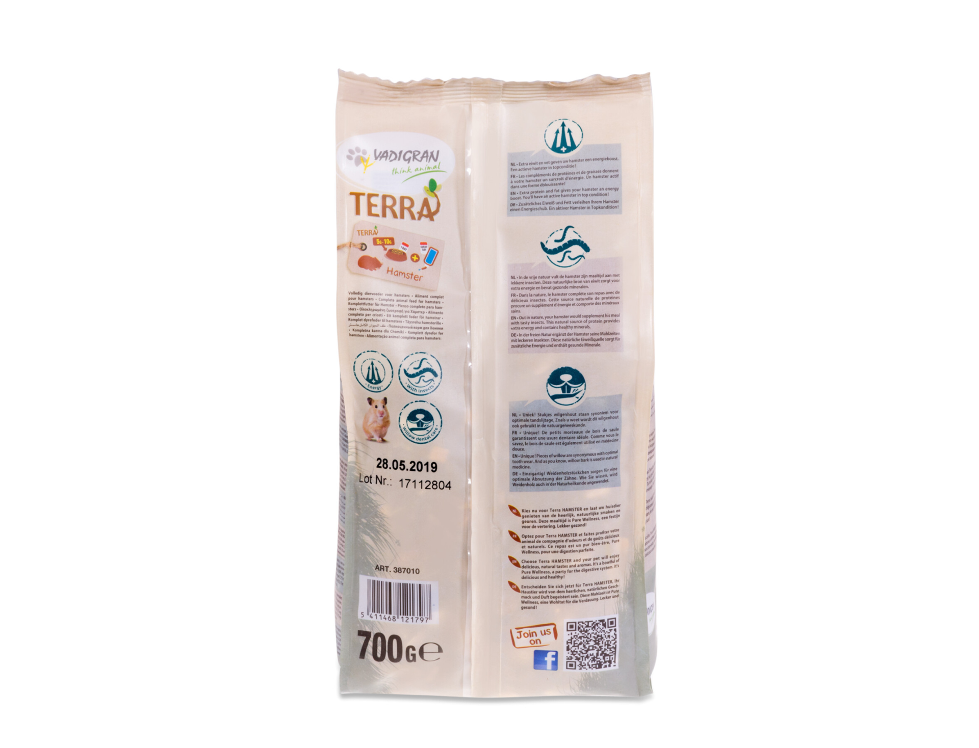 HAMSTER TERRA 700 g – Aliment Complet pour Hamsters