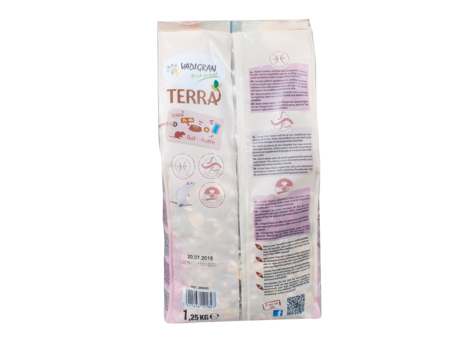 TERRA Rat 1,25 Kg – Aliment Complet pour Rats