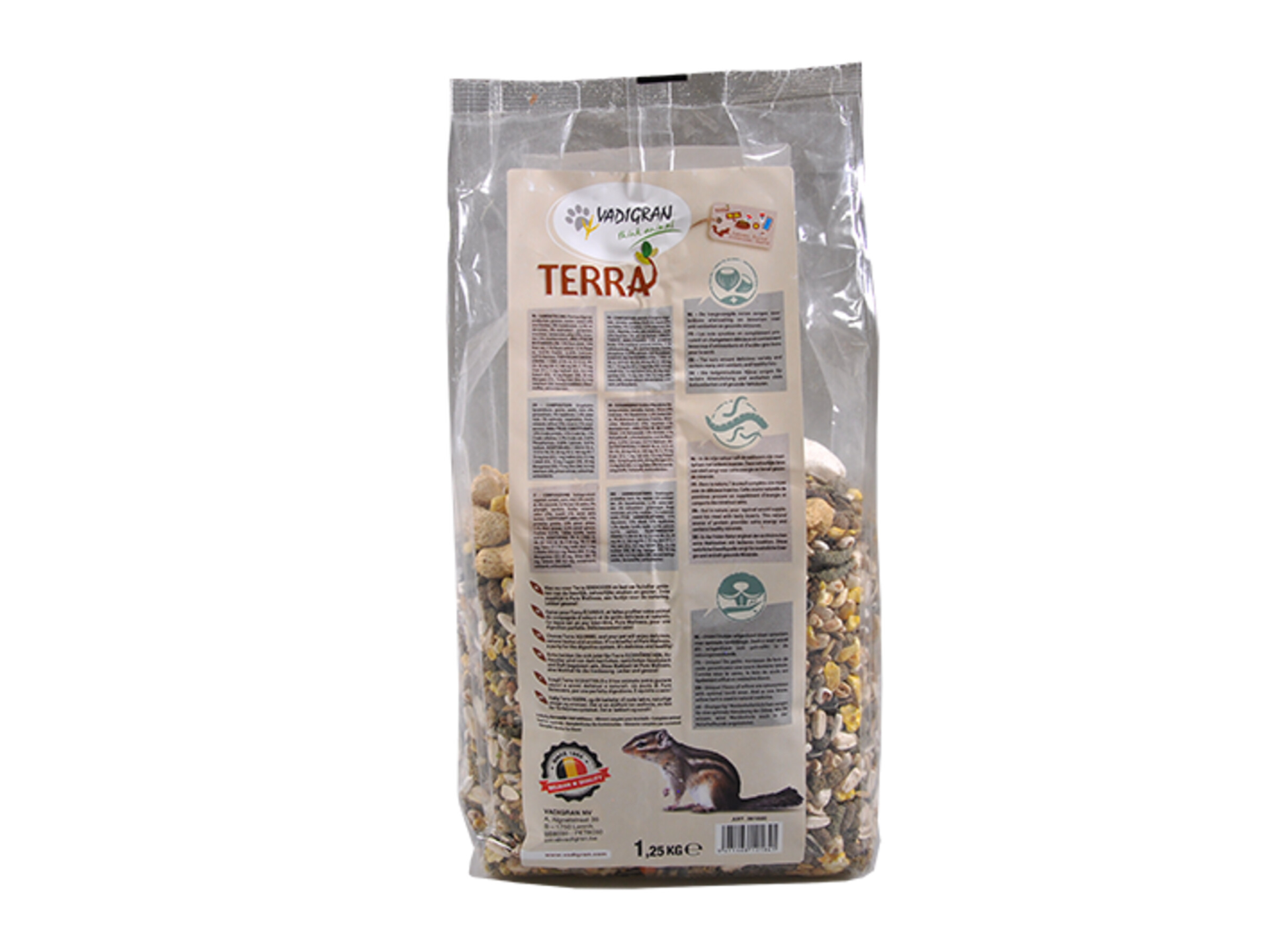 TERRA Écureuil 1,25 kg – Aliment Complet pour Écureuil