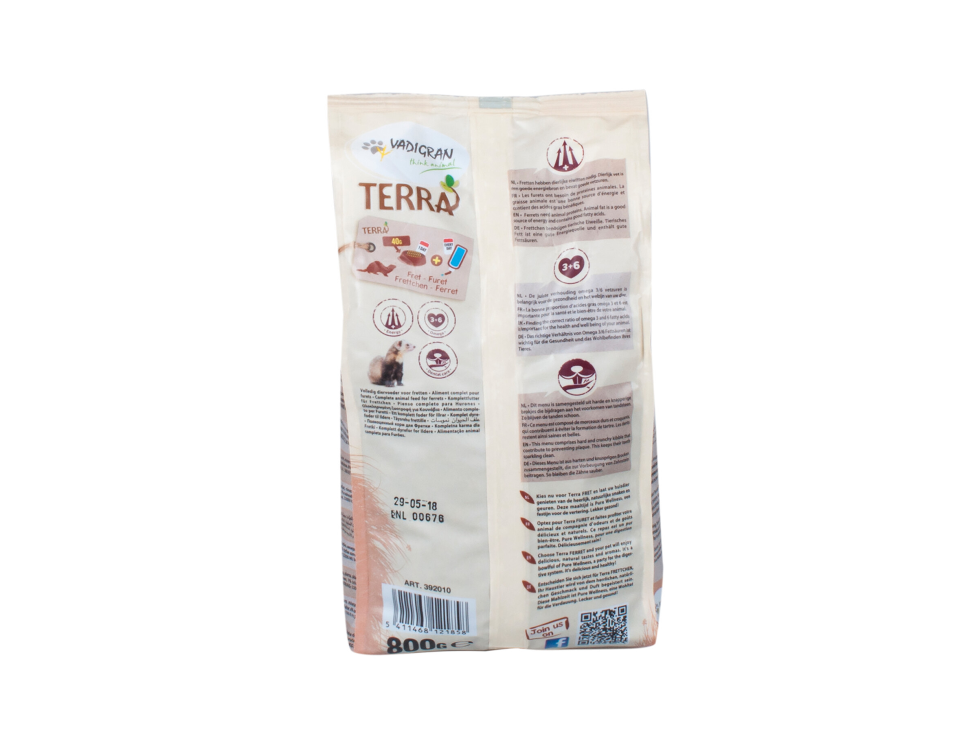 TERRA Furet 800 g – Aliment Complet pour Furets