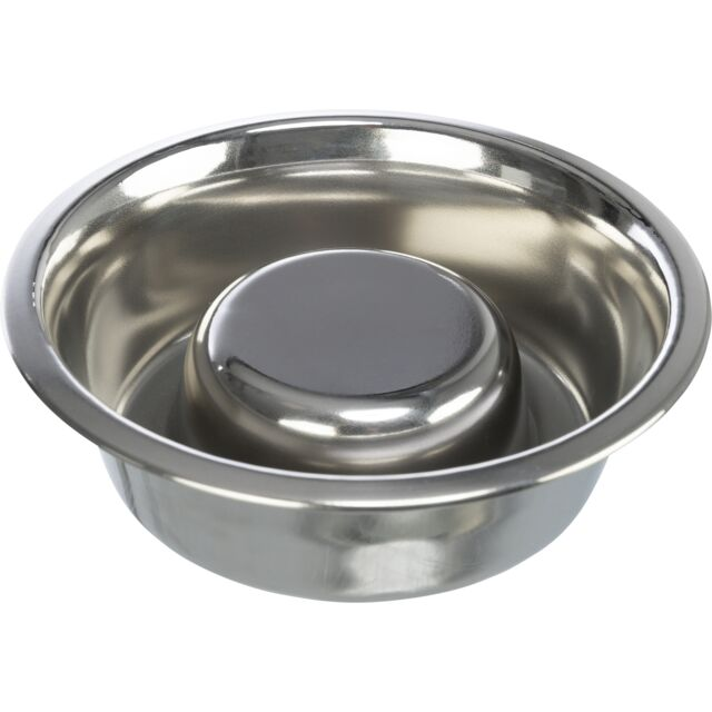Gamelle en Acier Inoxydable d’Alimentation Lente – Slow Feeding Bowl