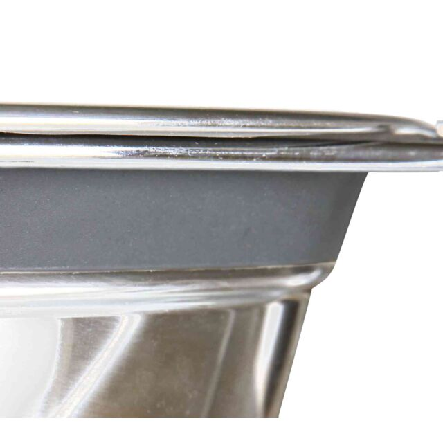 Set de Gamelles Anti-Bruit – Acier Inoxydable avec Support en Métal