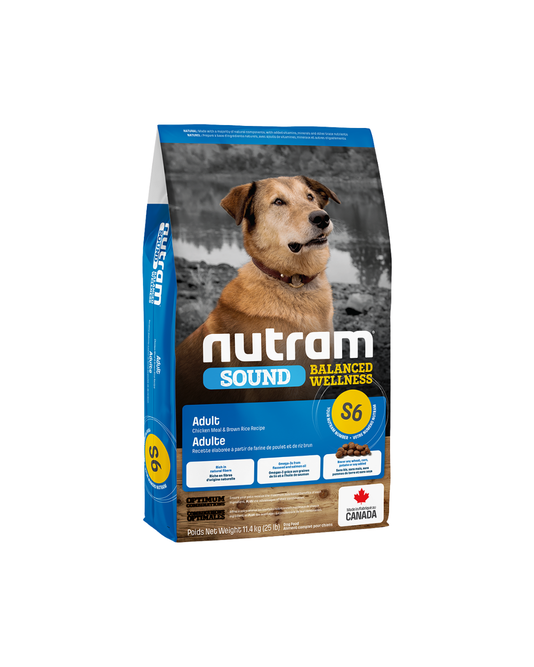 Croquettes Nutram S6 Sound Balanced Wellness pour Chiens Adultes- Nutram