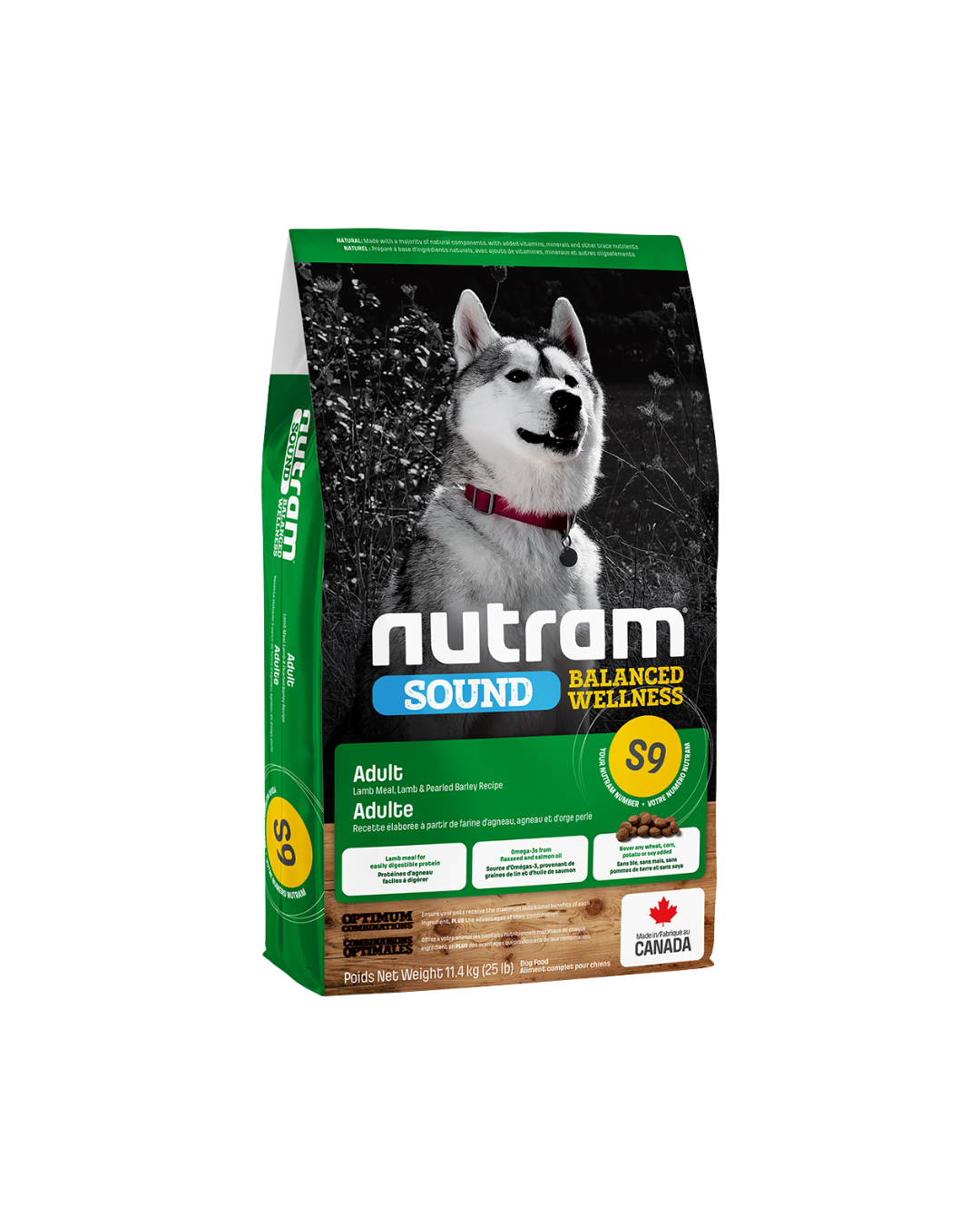Croquettes Nutram S9 Sound Balanced Wellness pour Chiens Adultes- Nutram