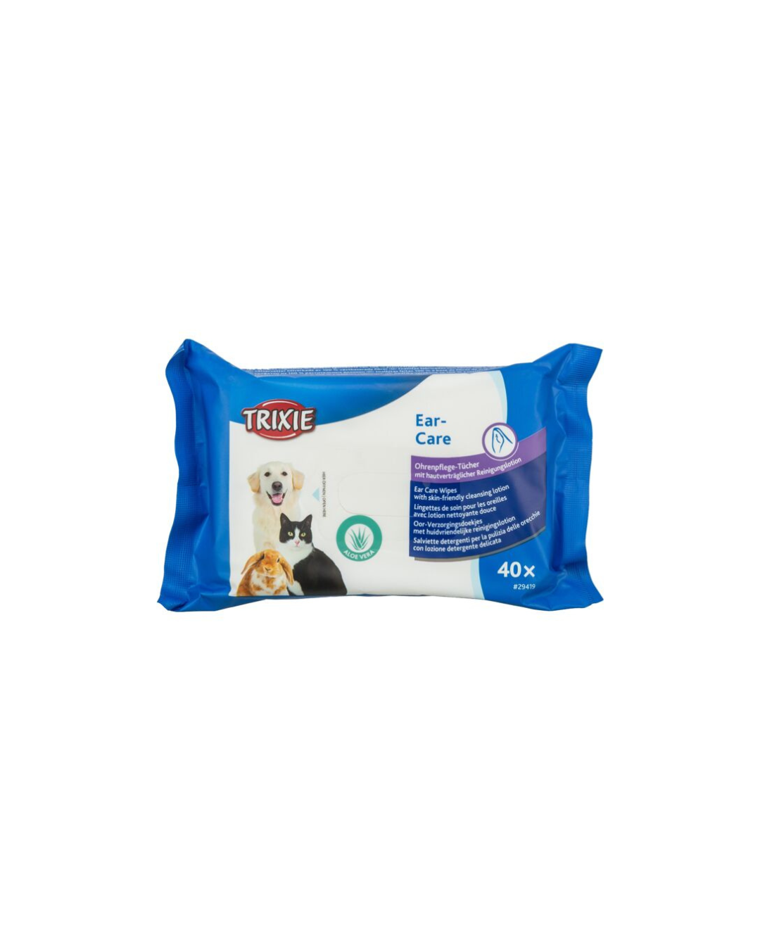 Lingettes Humides pour le Soin des Oreilles- Trixie