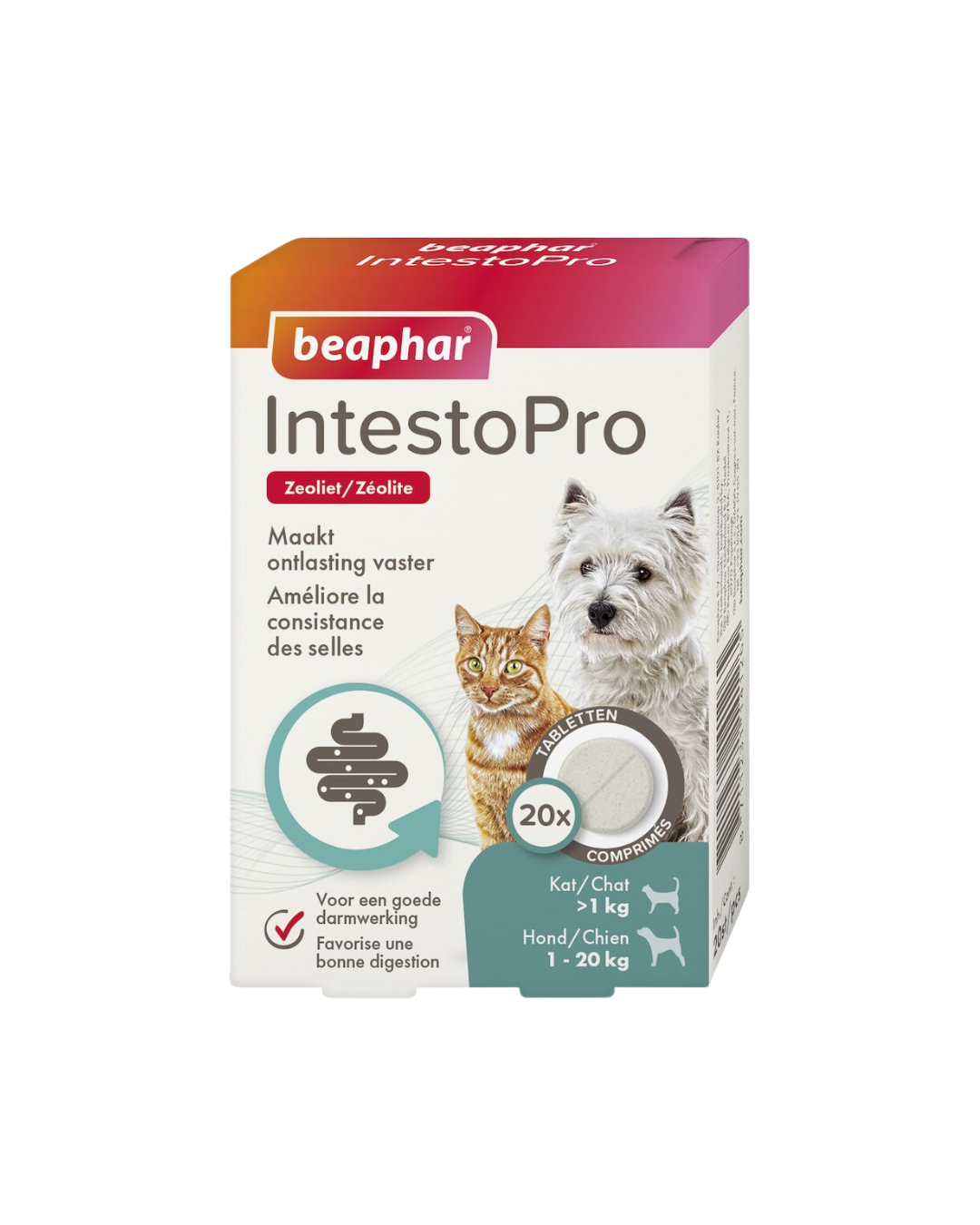 Comprimés IntestoPro pour chiens et chats – 20 unités – Beaphar