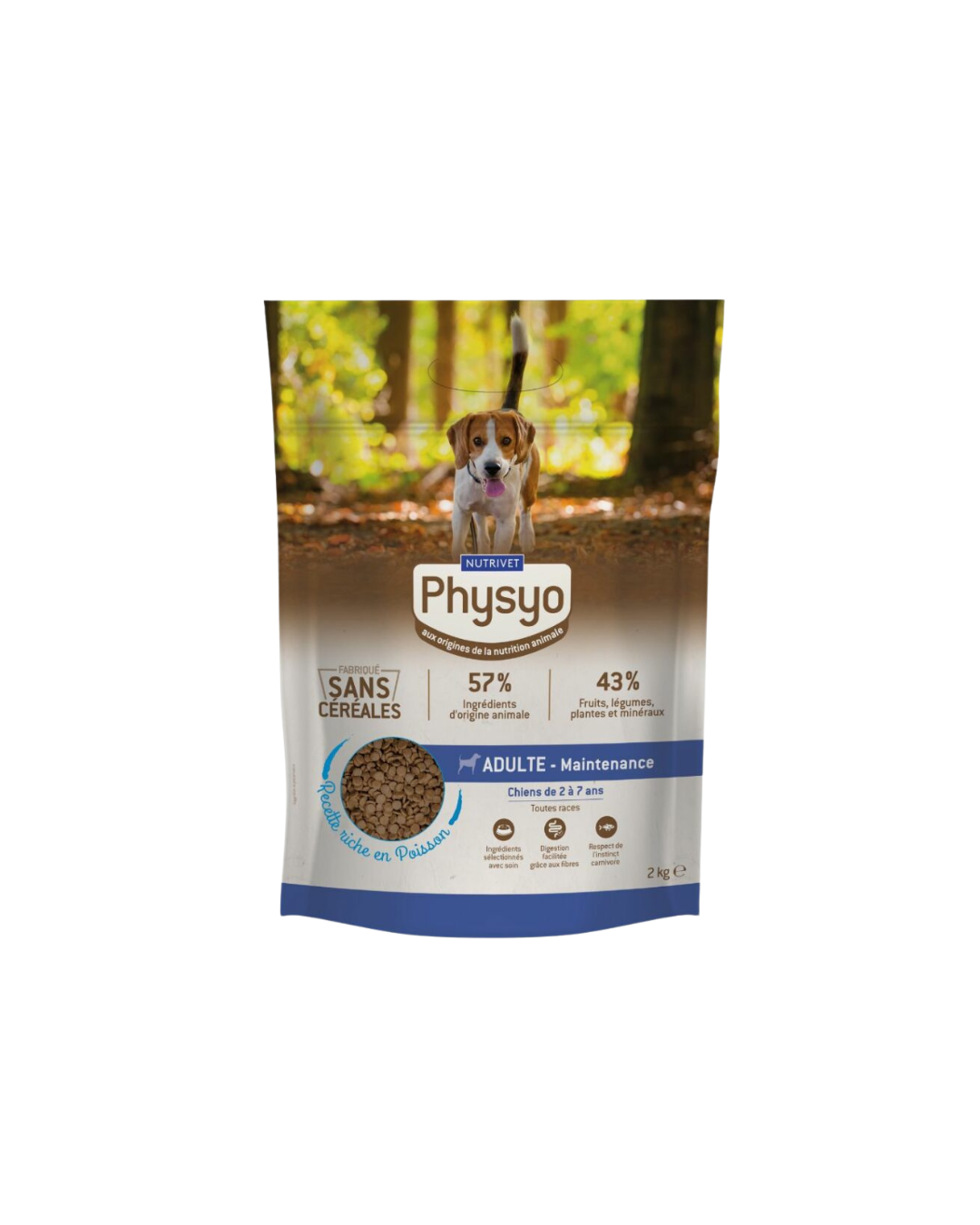Croquettes Physyo pour Chiens Adultes Maintenance Poisson 2 kg