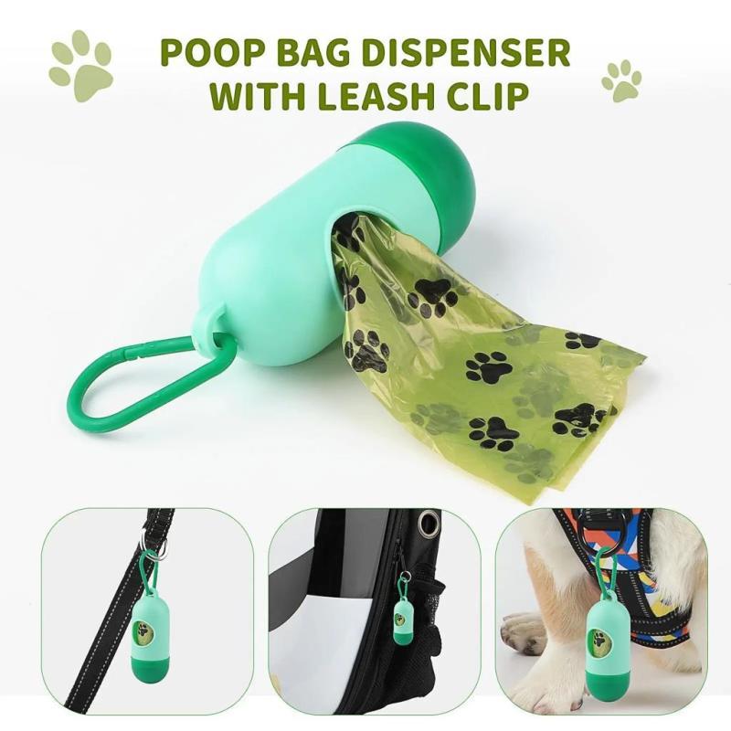  kit de 17 rouleaux et 255 sacs pour déjections canines + porte-sac