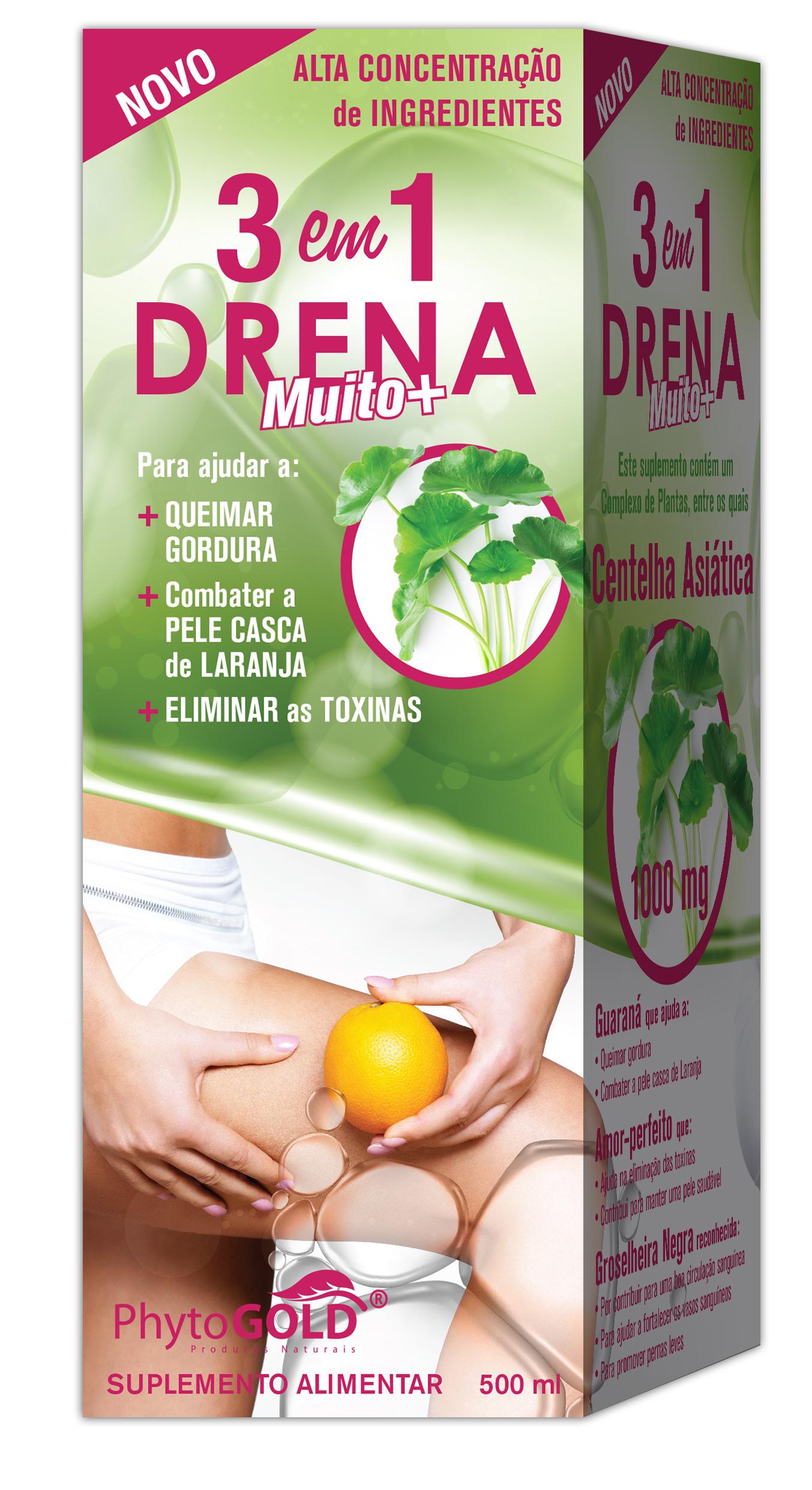 Drena 3 em 1- Drena, Gorduras, Celulite