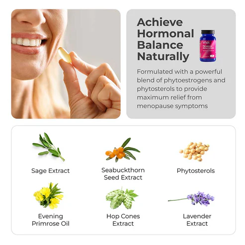 Cápsulas Menopause Active Complex 60pcs: Equilíbrio Hormona