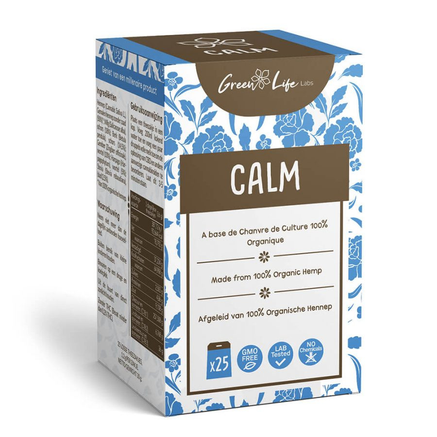 Green Life Organic Hemp Calm Tea 30g (25sacos/caixa)
