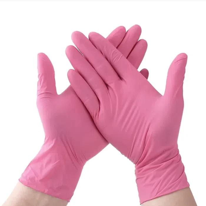 Luva Nitrilo Rosa 3,5gr (100und) 