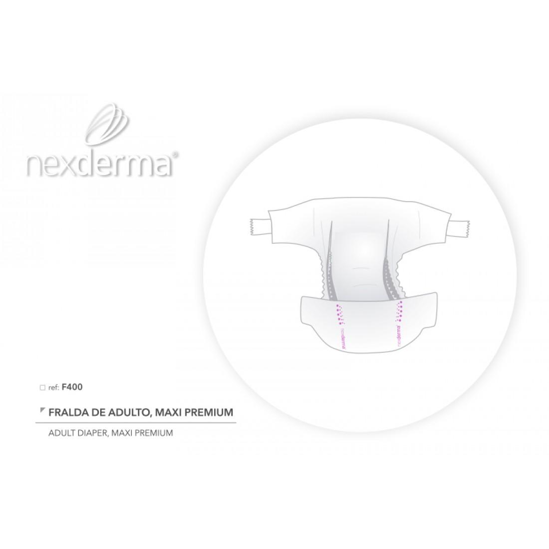 Fralda de adulto para incontinência, Maxi Premium