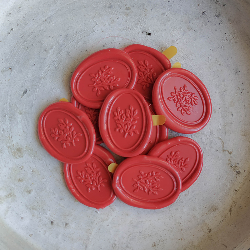 Wax seal Branches Red / 10 pack